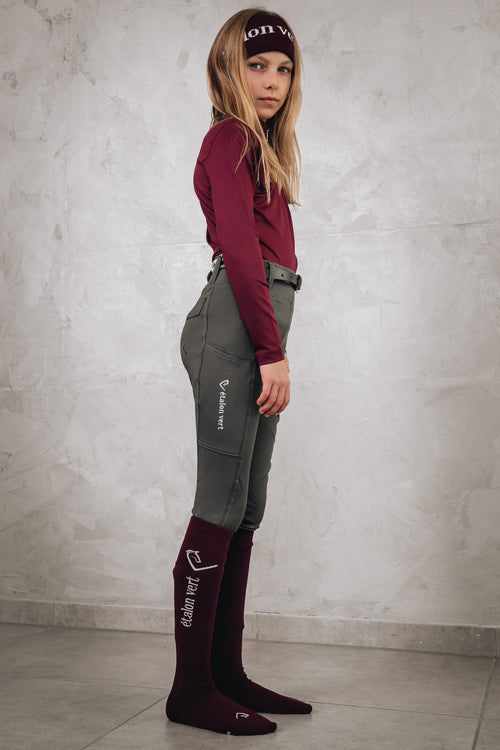 Chacco 2.0 - Leggings Young Riders Fullgrip - Grey