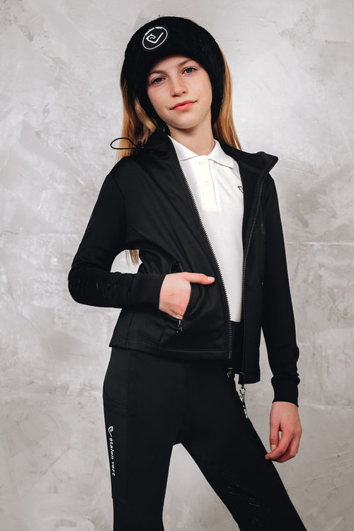 Sportjacke Grannus Thermo Young Riders - Black