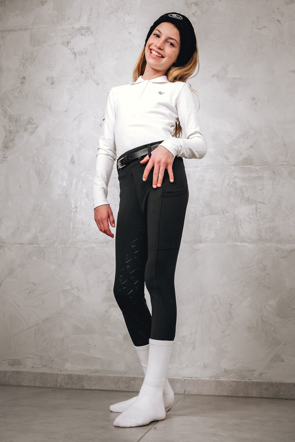 Chacco 2.0 - Young Riders Full Grip Leggings - Black
