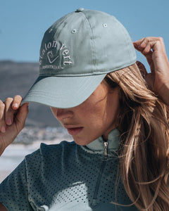 Goldfever Cap - Ash Green/White