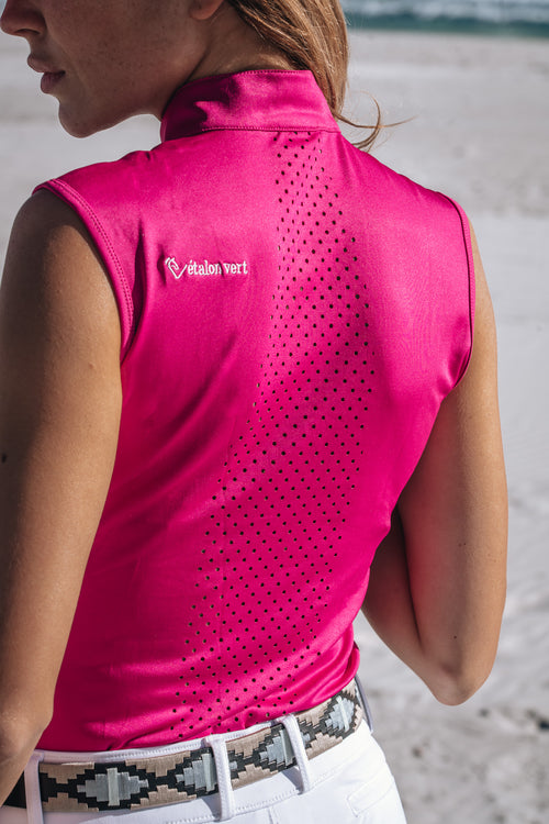 Funktionsshirt Star Gold Young Riders Sleeveless - Very Berry