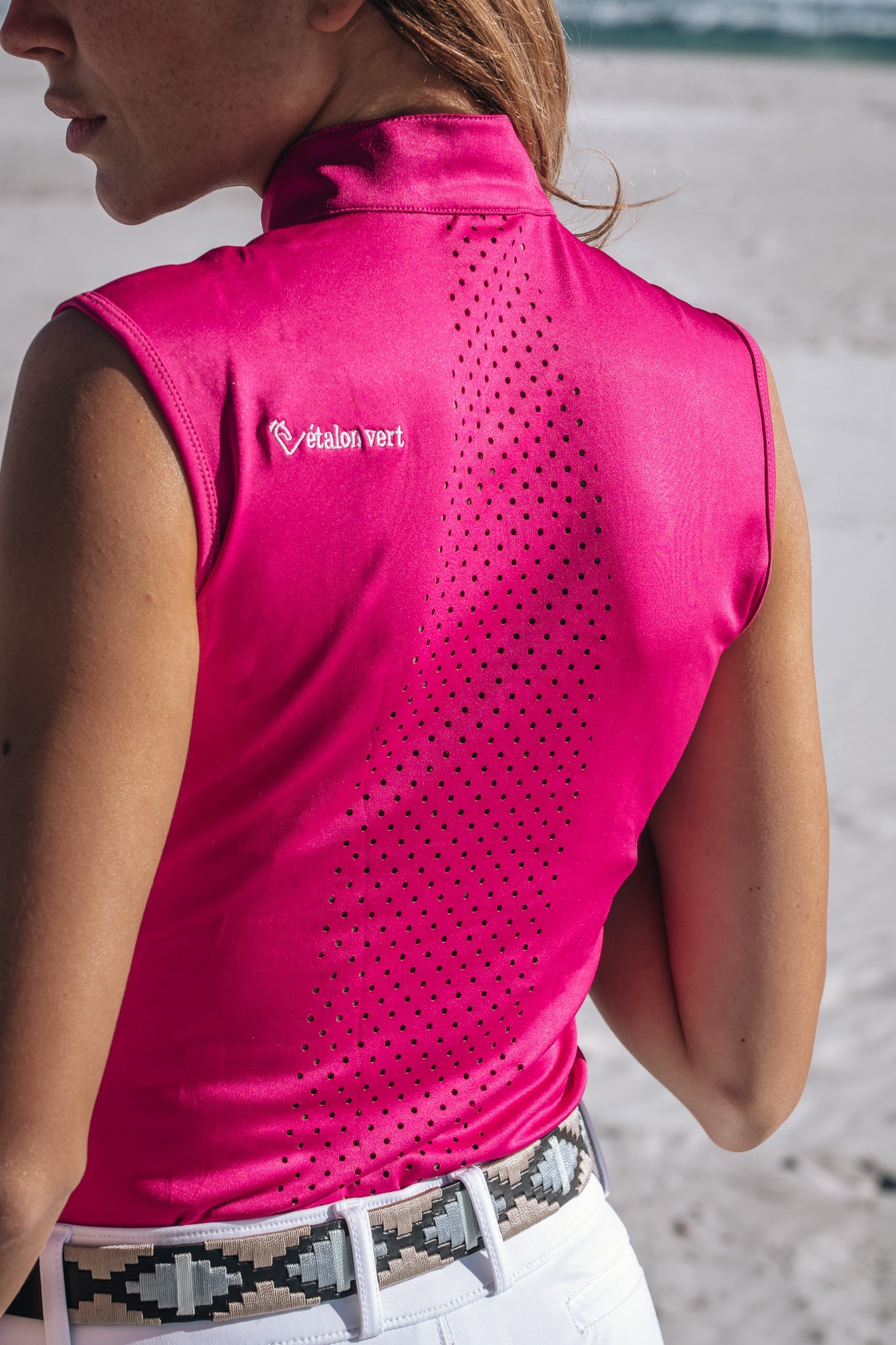 Funktionsshirt Star Gold Sleeveless perforiert - Very Berry