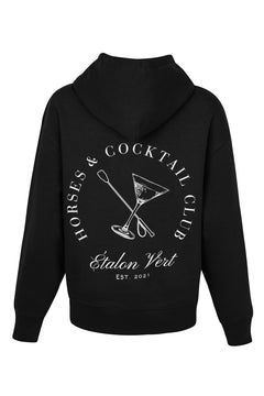 Pharos 2.0 Oversize Fit Hoodie - Horses & Cocktail - Black