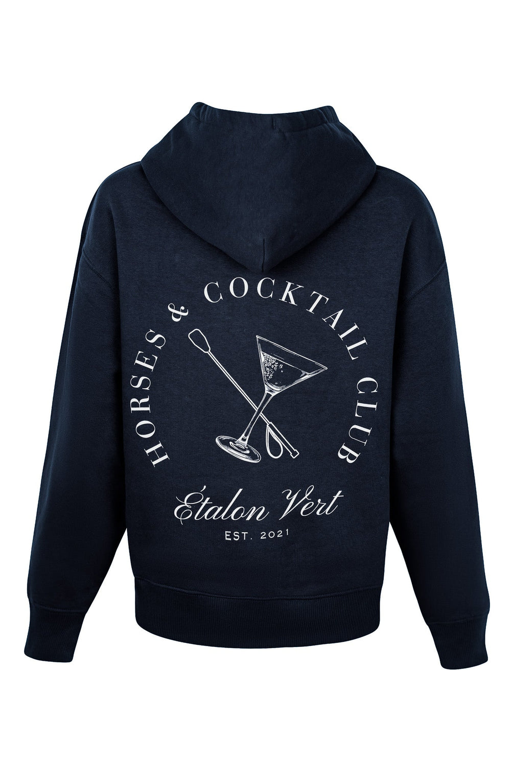 Pharos 2.0 Oversize Fit Hoodie - Horses & Cocktail - Navy