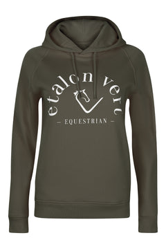 Quaterback Hoodie - Horses & Cocktail Edition - Olive