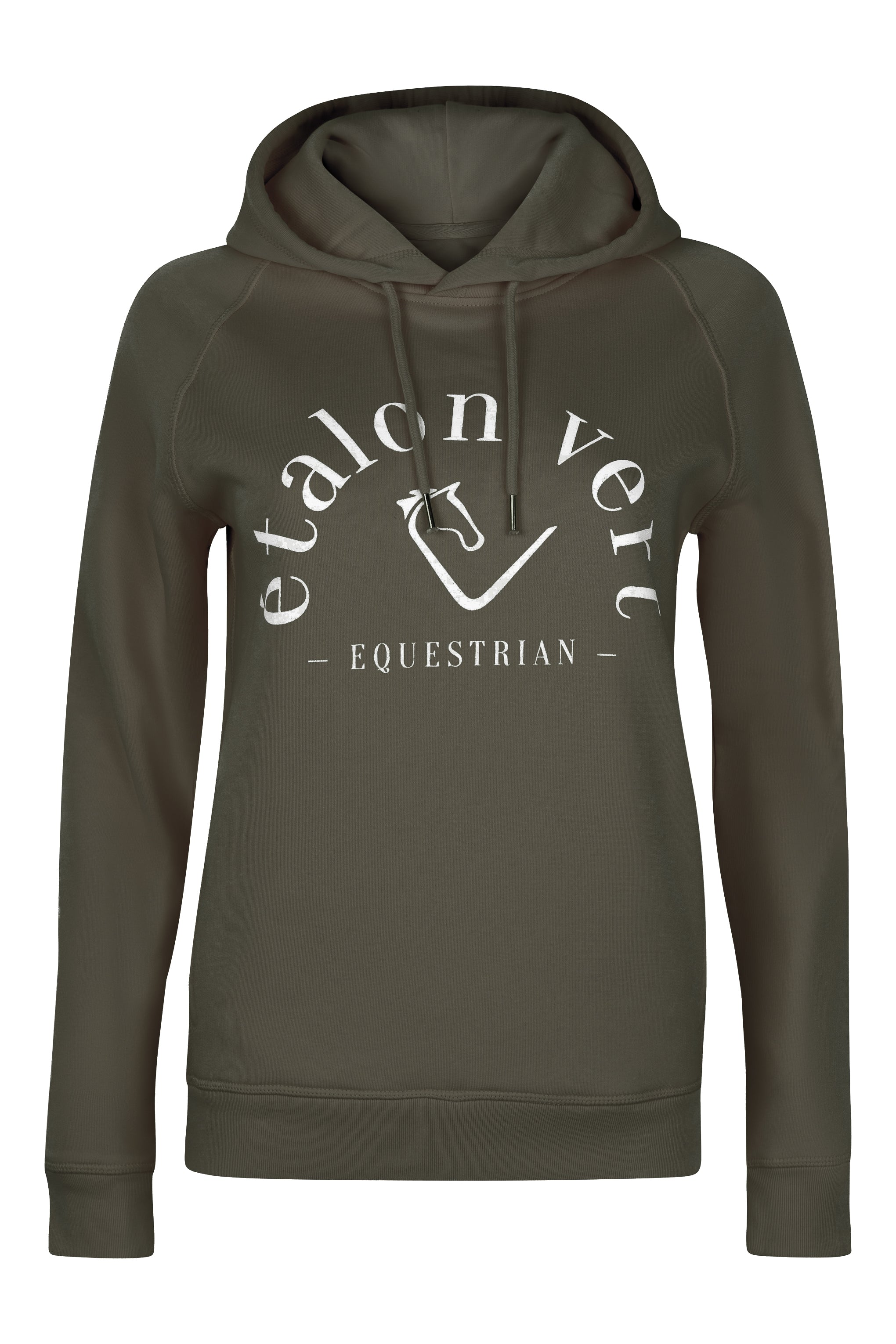 Sweat à capuche Quaterback - Horses & Cocktail Edition - Olive