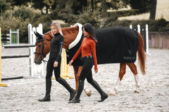 Abschwitzdecke Quarz Fellkragen - Black