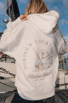 Pharos 2.0 Oversized Hoodie - Horses & Cocktail Club Off-White *Limited Edition