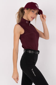 Funktionsshirt Star Gold Young Riders Sleeveless - Burgundy