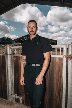 Herren Poloshirt Sandro Hit 2.0 - Black