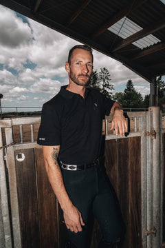 Herren Poloshirt Sandro Hit 2.0 - Black