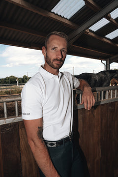 Herren Poloshirt Sandro Hit 2.0 - White