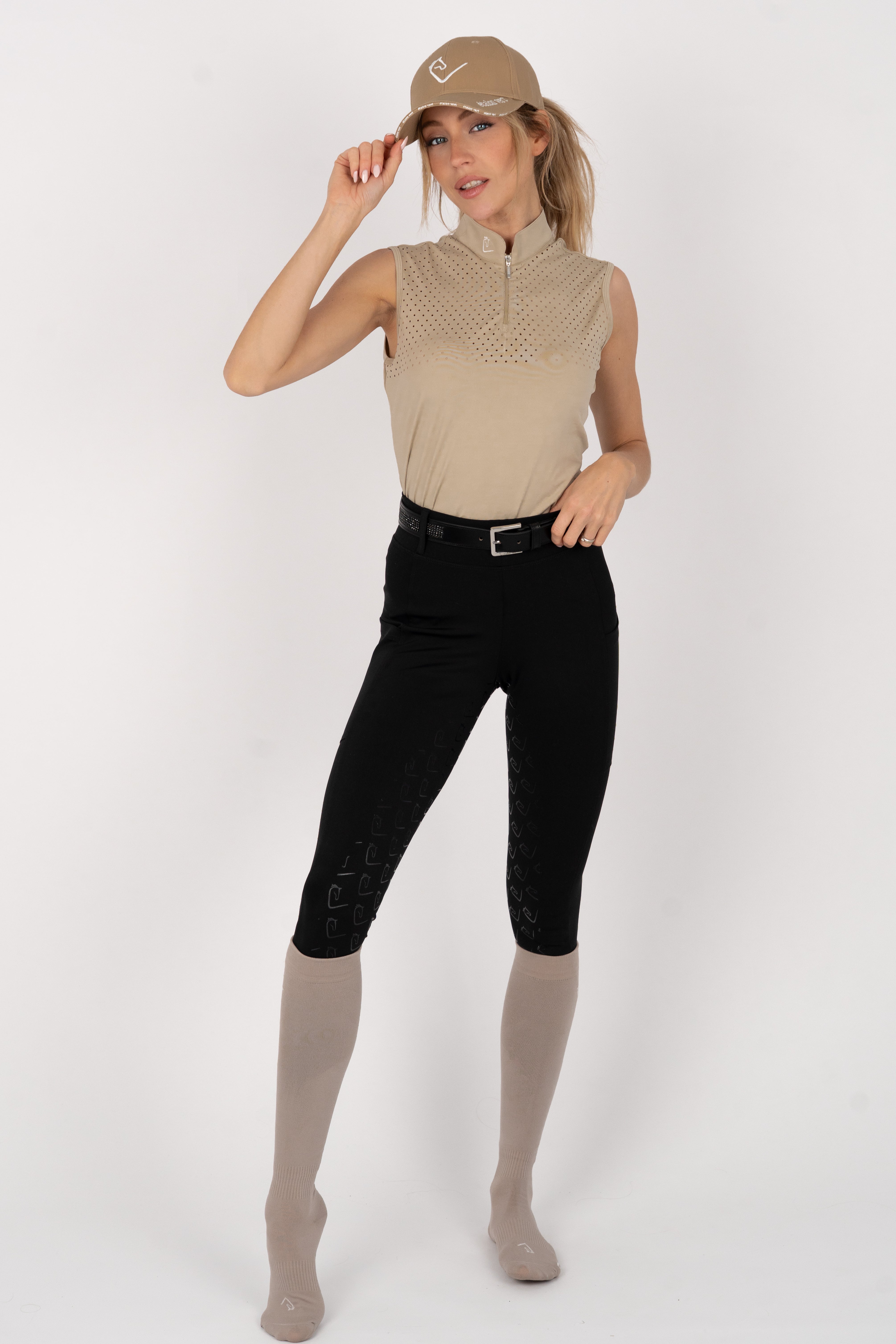 Funktionsshirt Star Gold Sleeveless perforiert - Beige