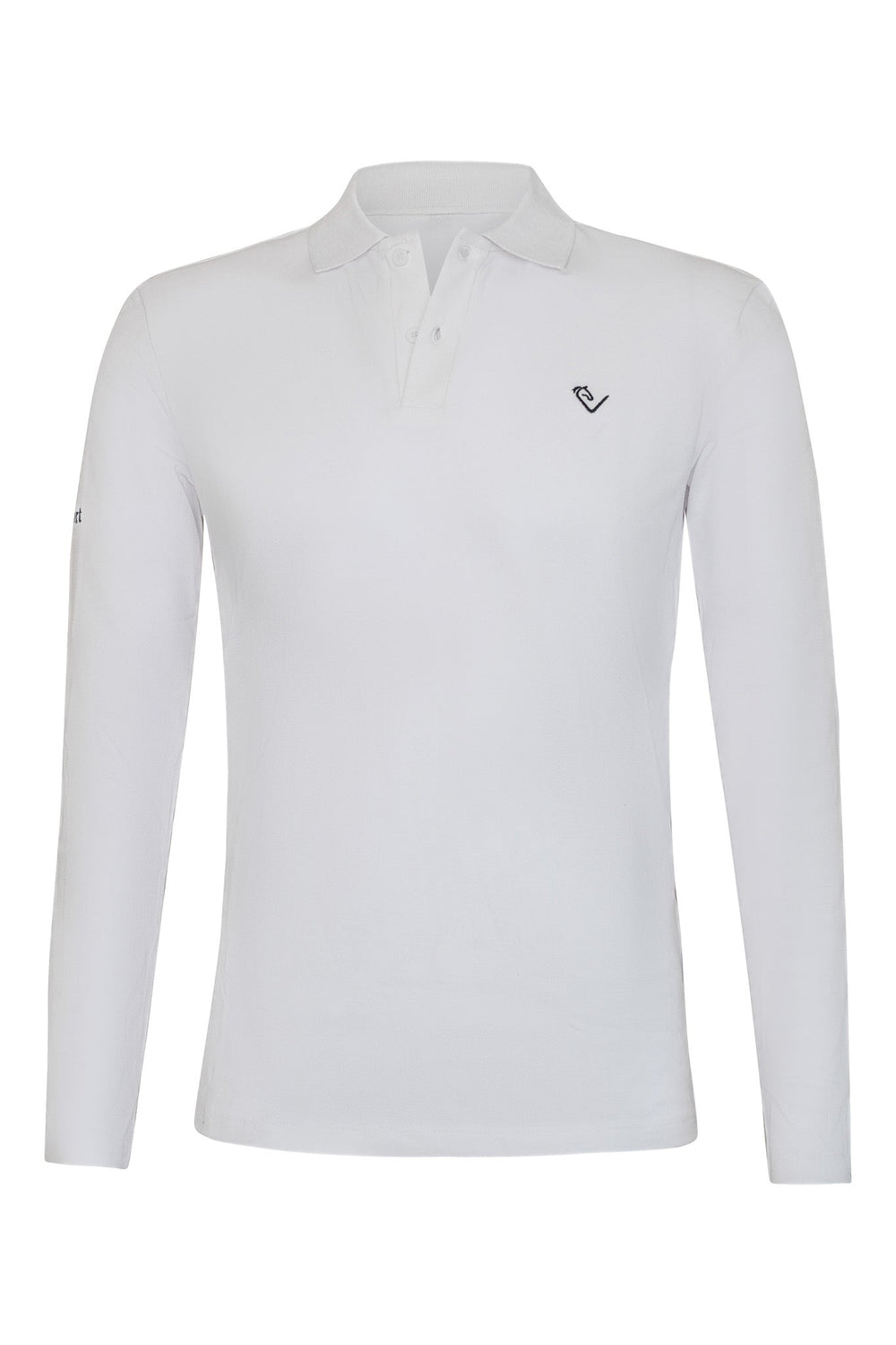 Men's Polo Shirt Sandro Hit - Longsleeve - White