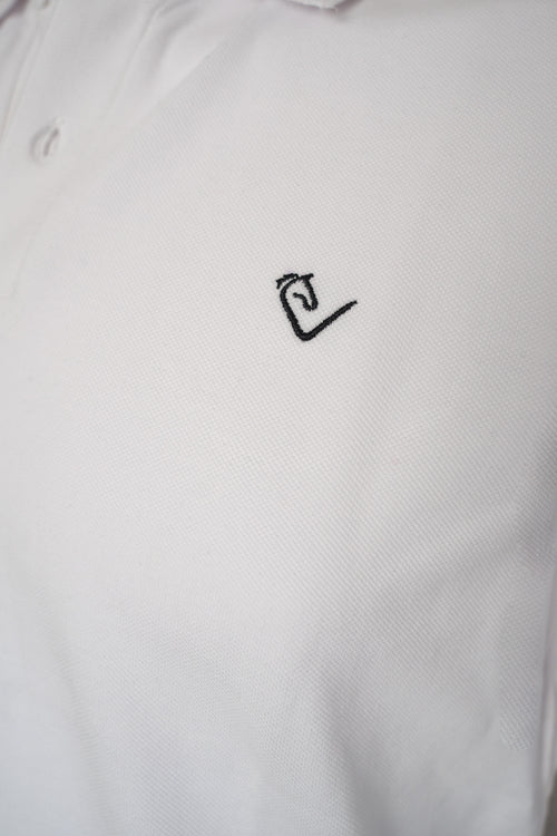 Herren Poloshirt Sandro Hit - Longsleeve - White