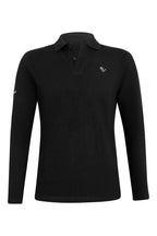 Herren Poloshirt Sandro Hit - Longsleeve - Black