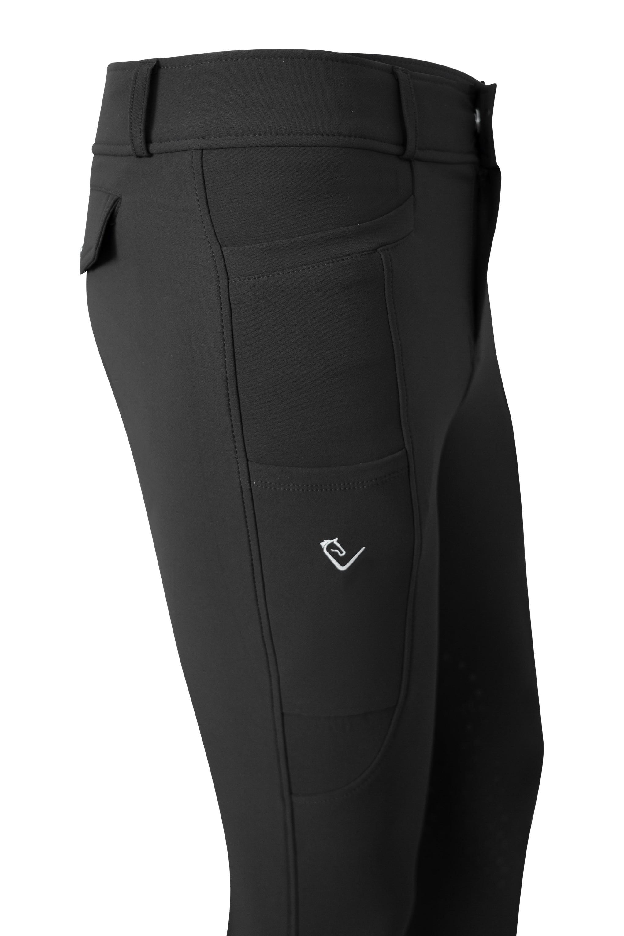 Eros Herren-Reithose Kniegrip - Black