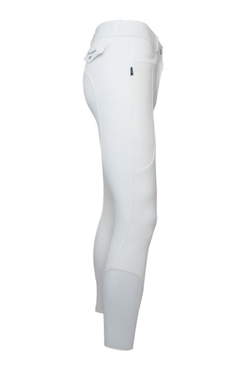 Eros Herren-Reithose Kniegrip - White