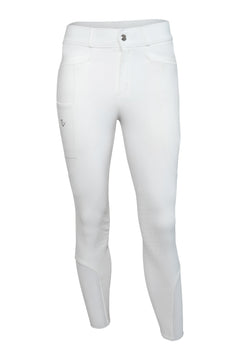 Pantalon d'équitation homme Eros Knee Grip - Blanc