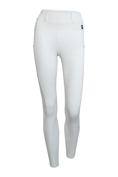 Belissimo competition breeches knee grip - white
