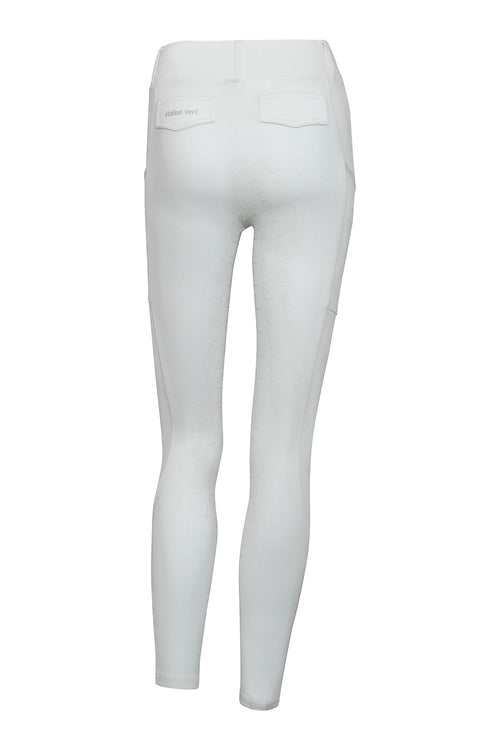 Belissimo competition breeches knee grip - white