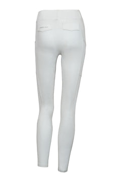 Chacco 2.0 - Show Compression Kneegrip Leggings - Glitter Edition - White