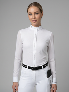 Kannan Turniershirt Langarm - White