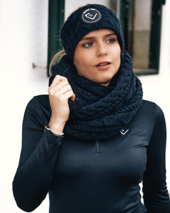 Stirnband Flecht Muster - Domingo - Navy