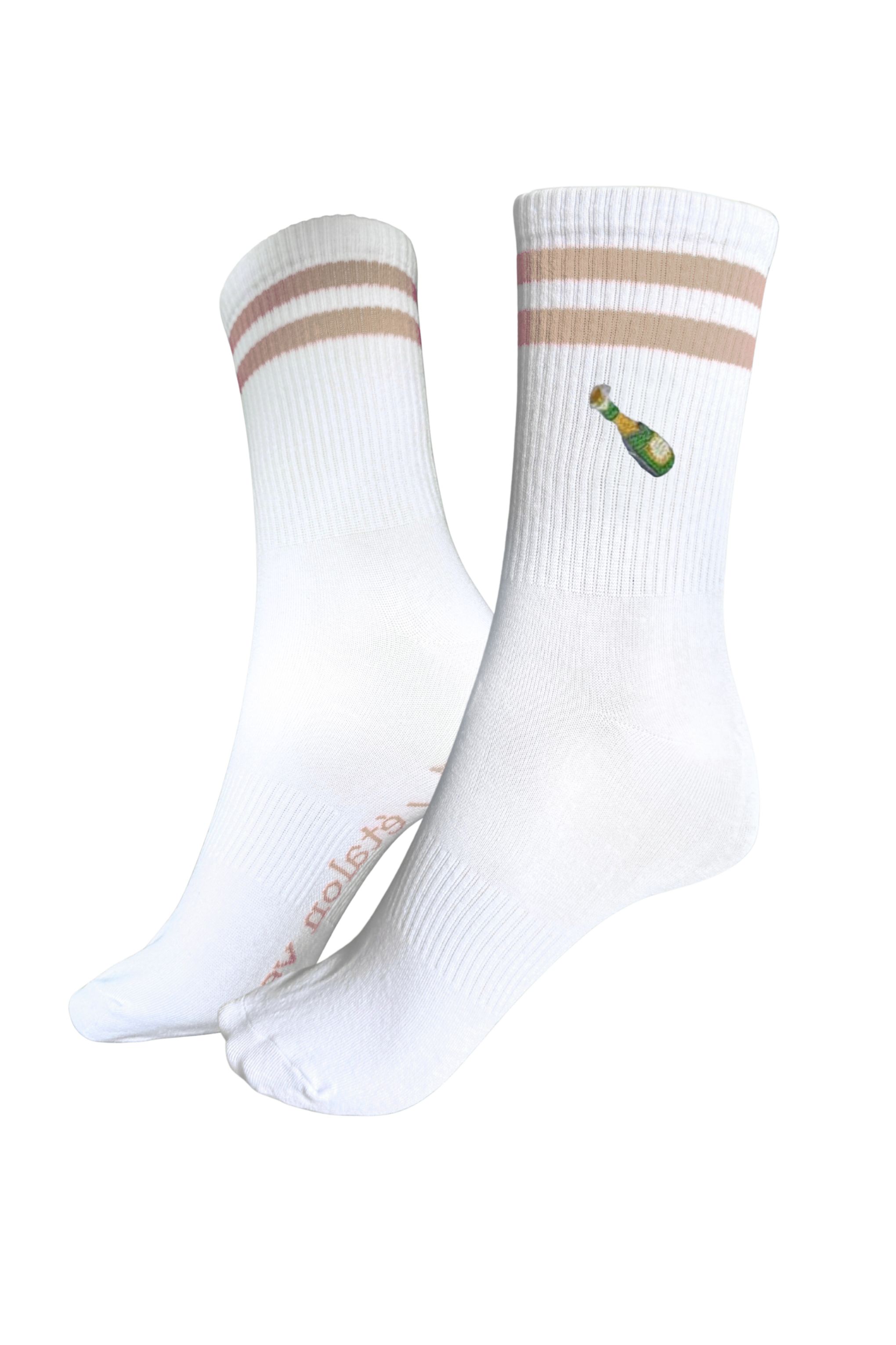 Sports socks - champagne bottle icon
