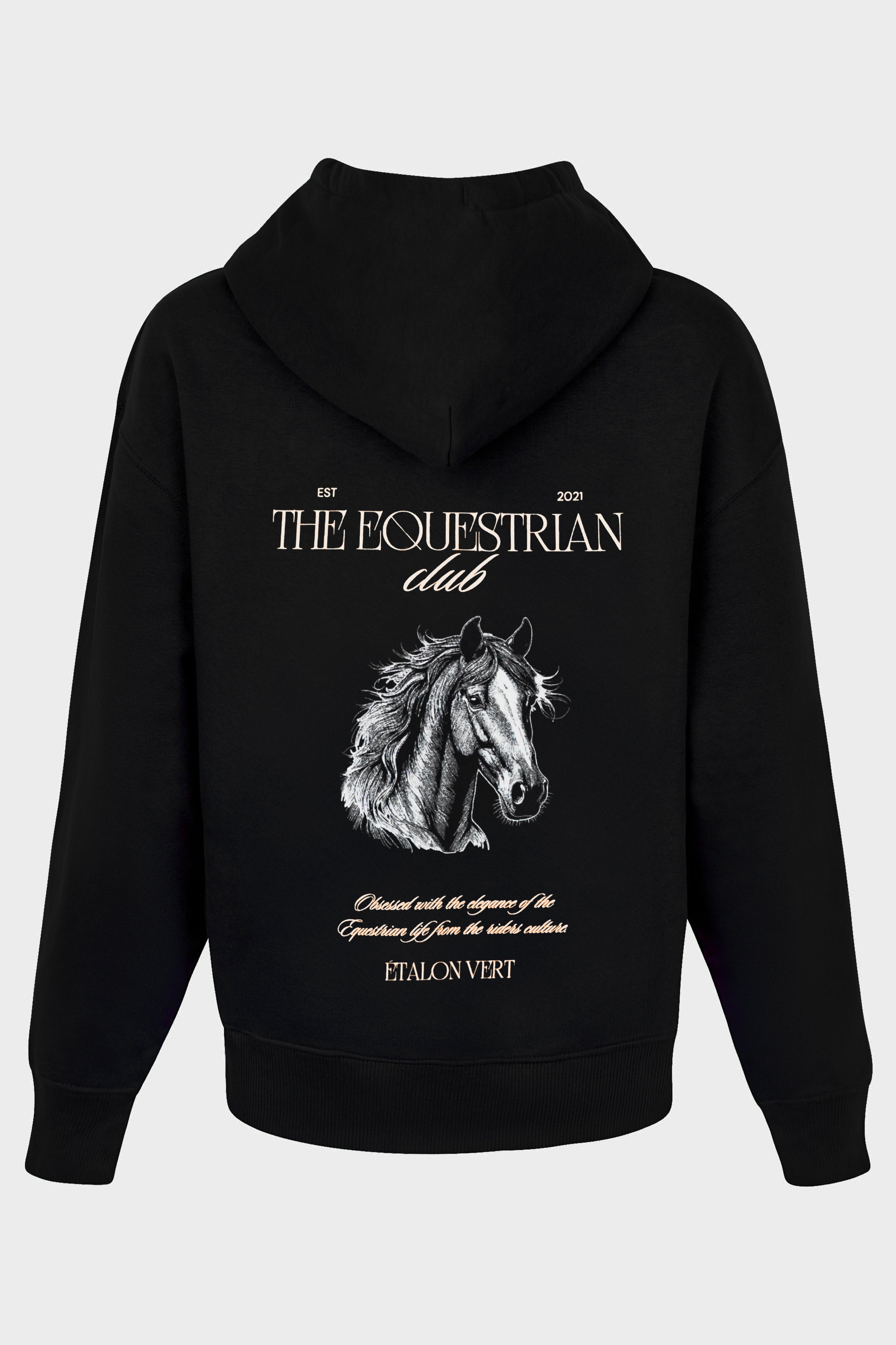 Indoctro 2.0 - Equestrian Club-hoodie - Zwart