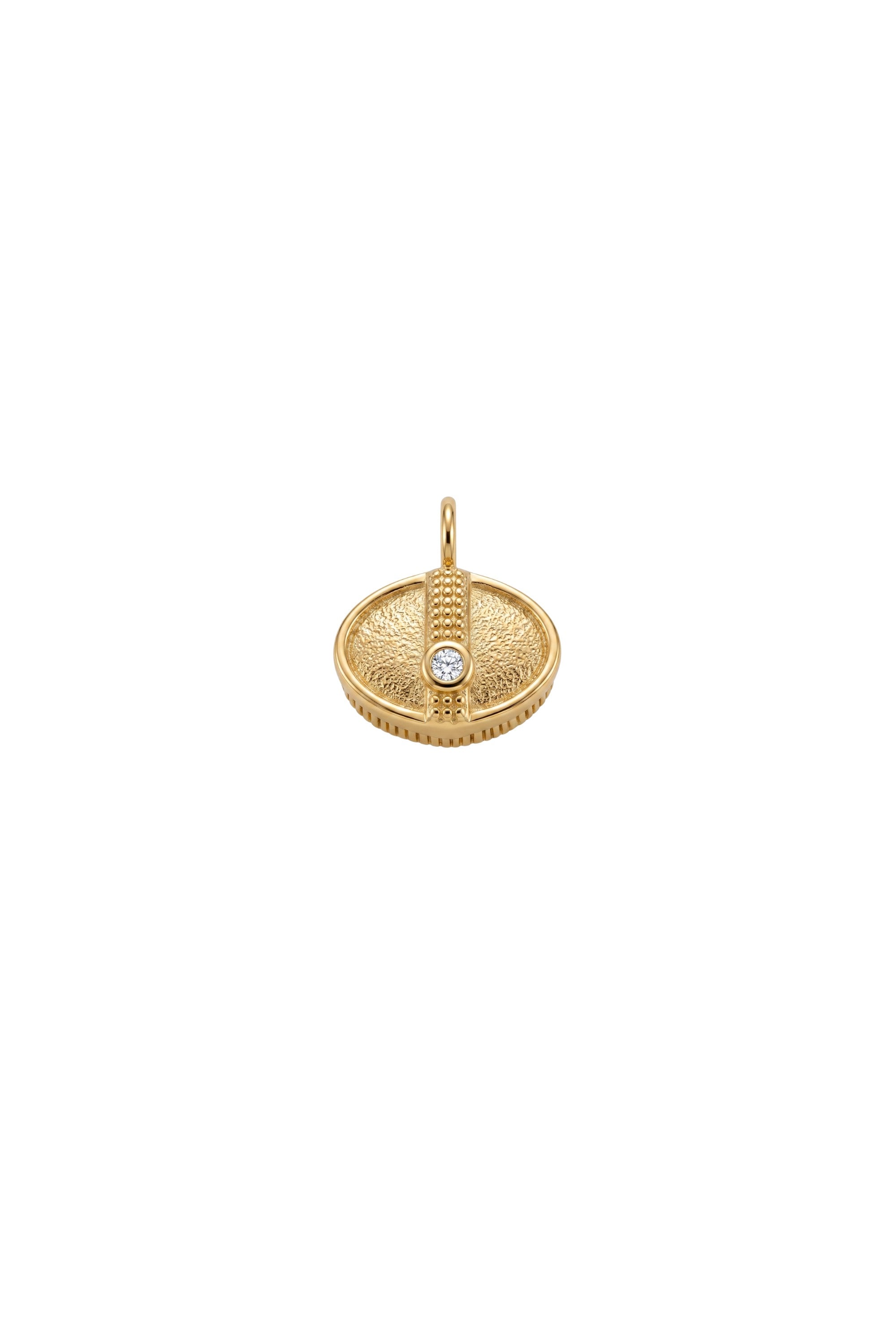 Halskette - Charm - Brush - Gold