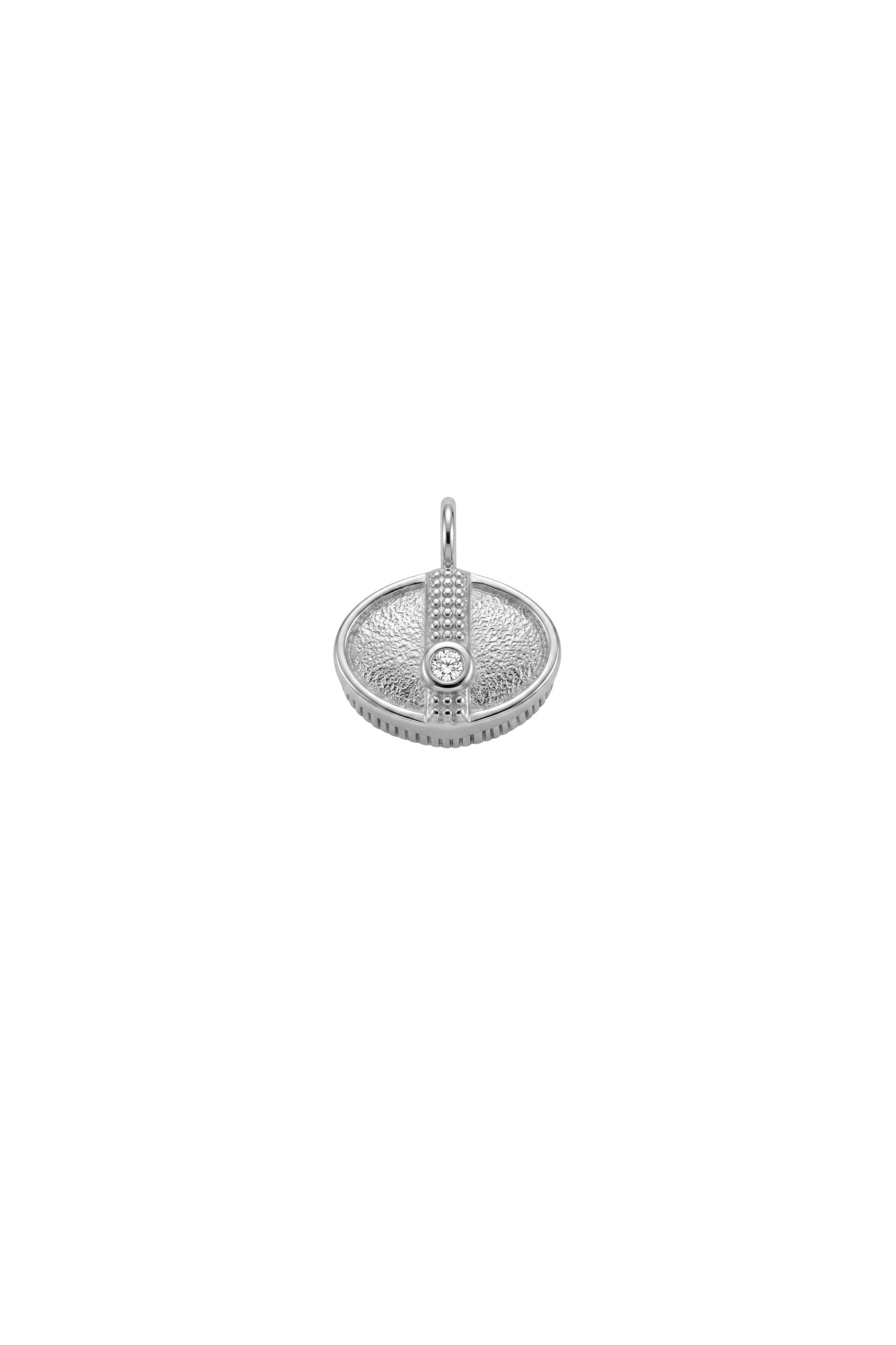 Halskette - Charm - Brush - Silber