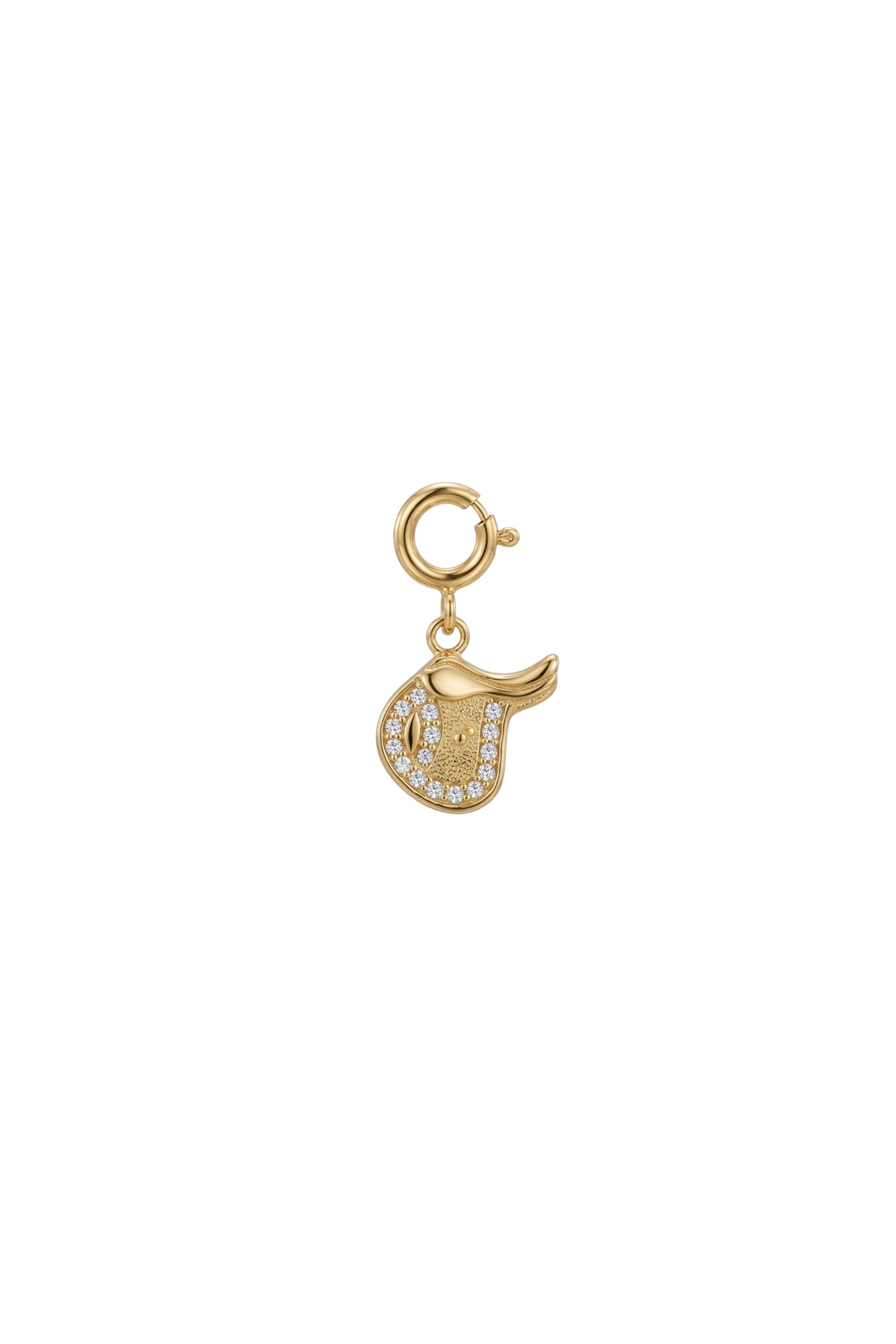 Pulsera - Charm - Silla de montar - Oro