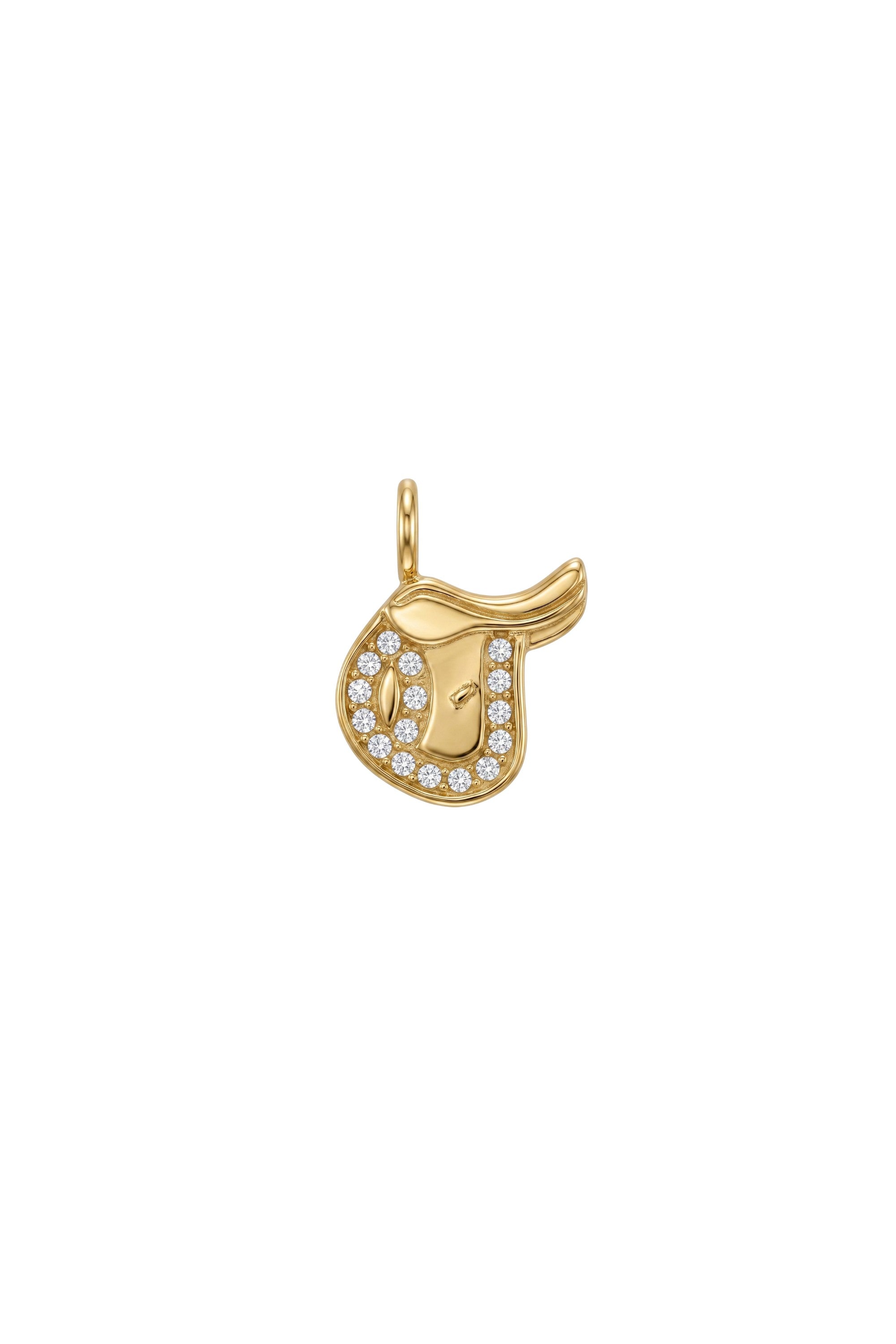Halskette - Charm - Sattel - Gold
