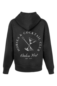 Pharos Oversized Hoodie - Horses & Cocktail Club - Dark Grey
