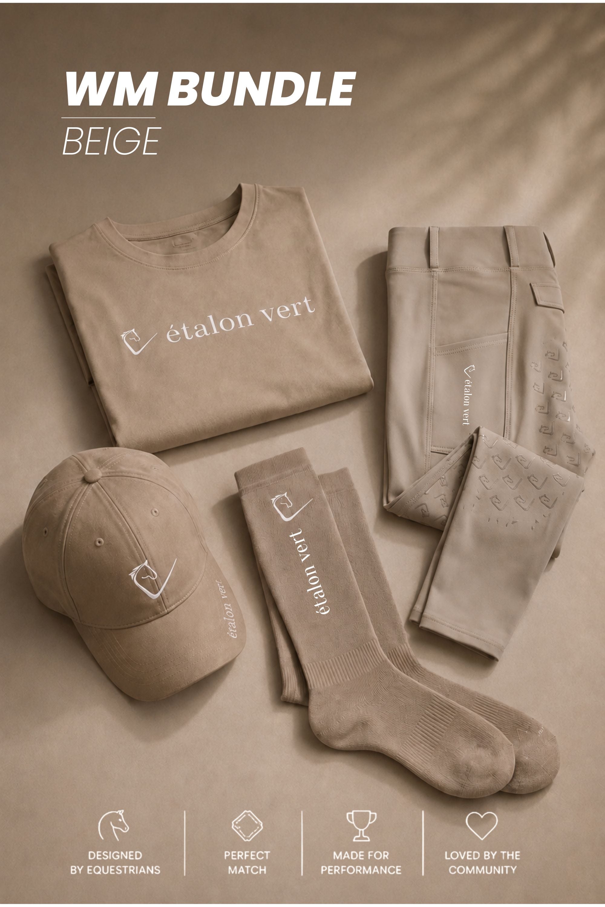 étalon vert WM-Bundle - Beige