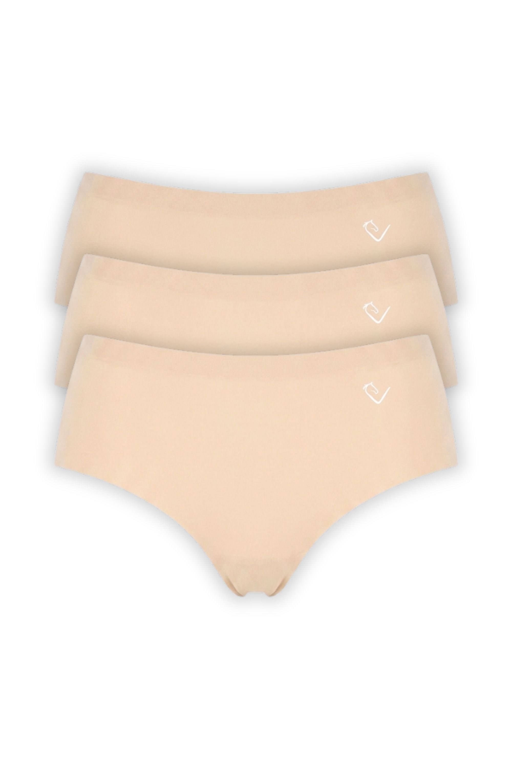 Equestrian seamless Pantie - Beige - 3er-Pack