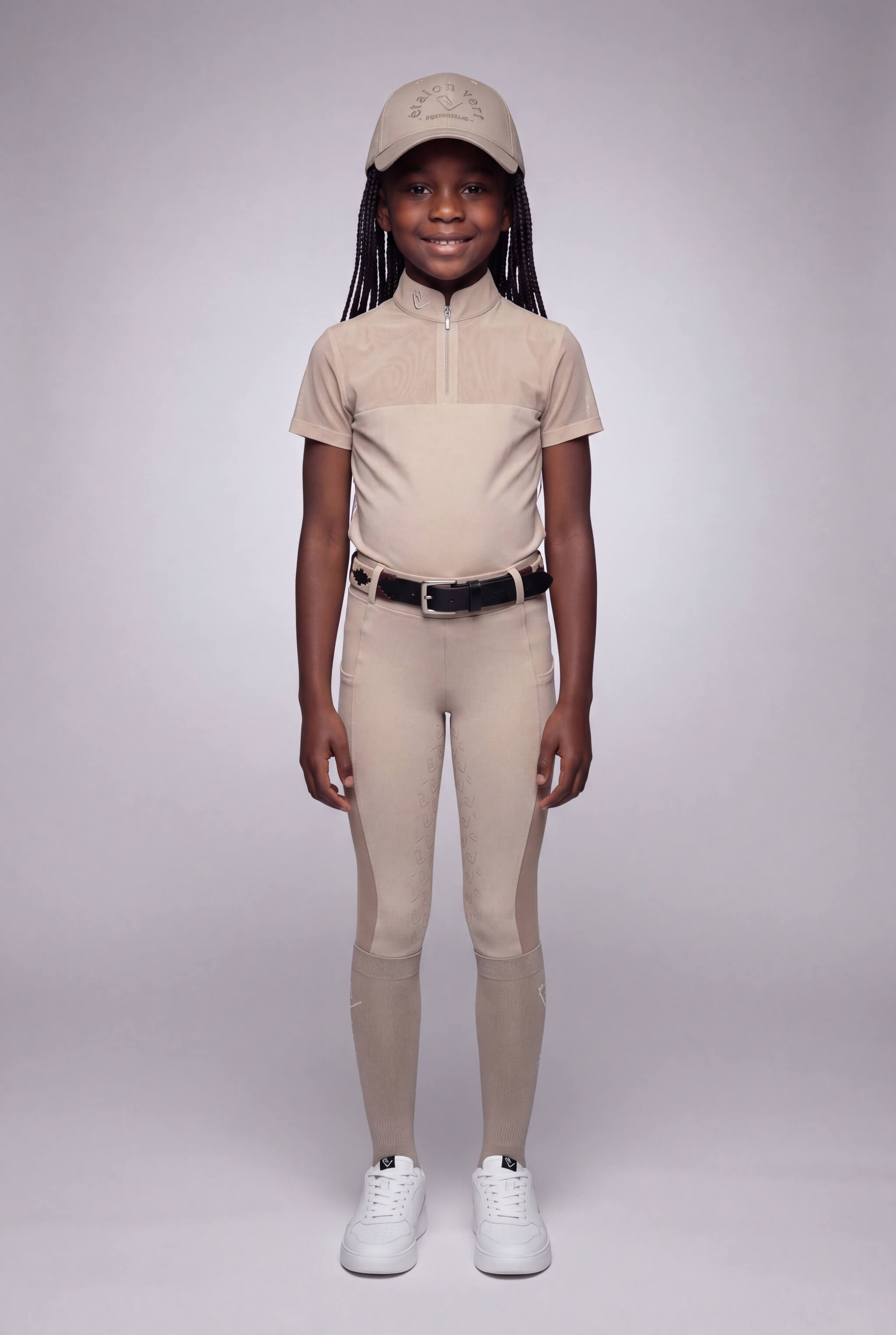 Chacco 2.0 - Leggings Fullgrip - Mesh Summer Edition - Beige - Young Riders