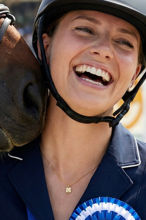 Charm - Kleeblatt - Gold