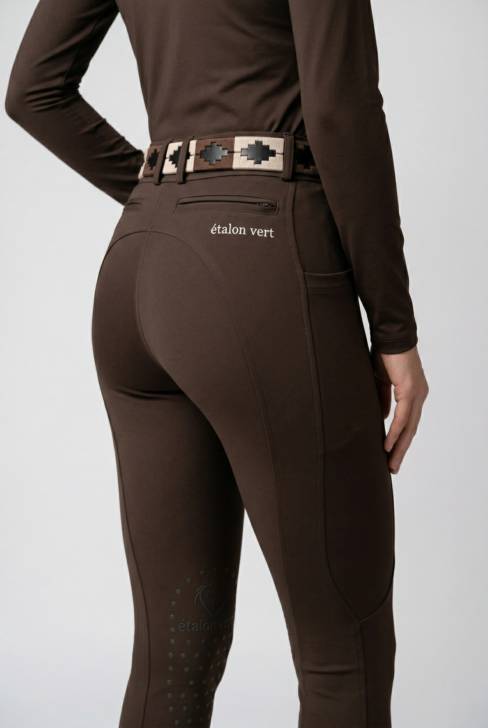 Belissimo 2.0 Reithose Kniegripp - Brown