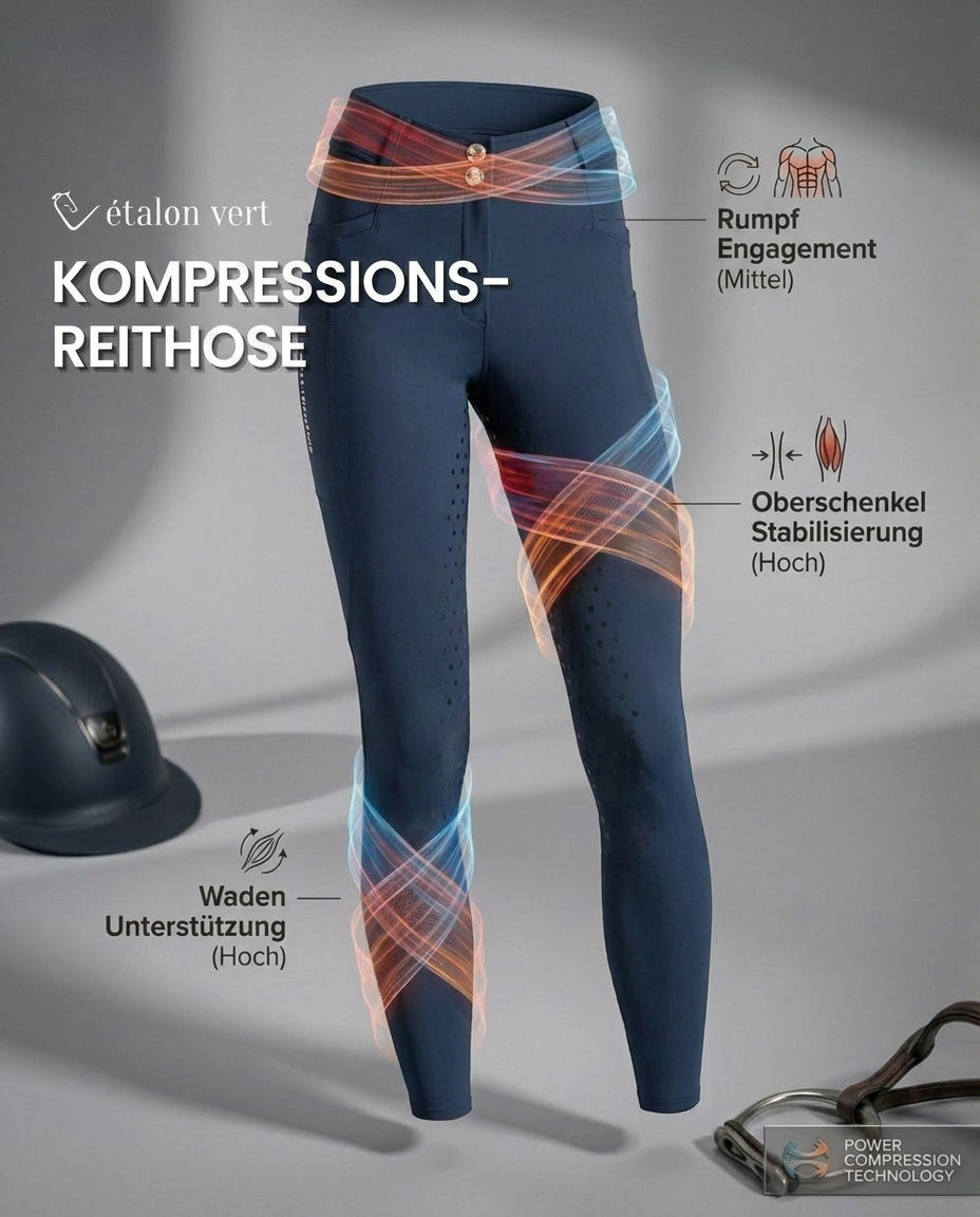 Belissimo 2.0 - Compression Reithose Vollgrip - Black