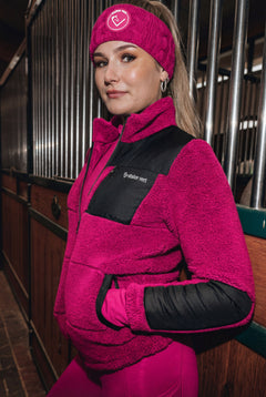 Stirnband Flecht Muster - Domingo - Very Berry