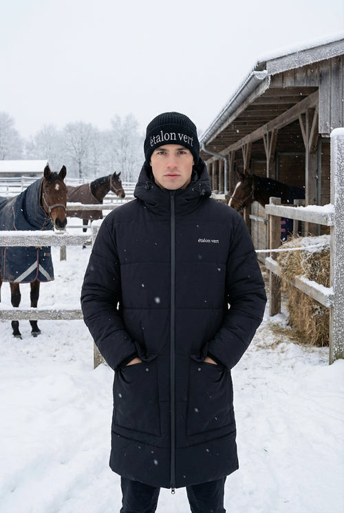 Hyperion Winter Mantel - Black