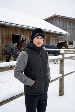 Men's quilted vest Cassini - Black