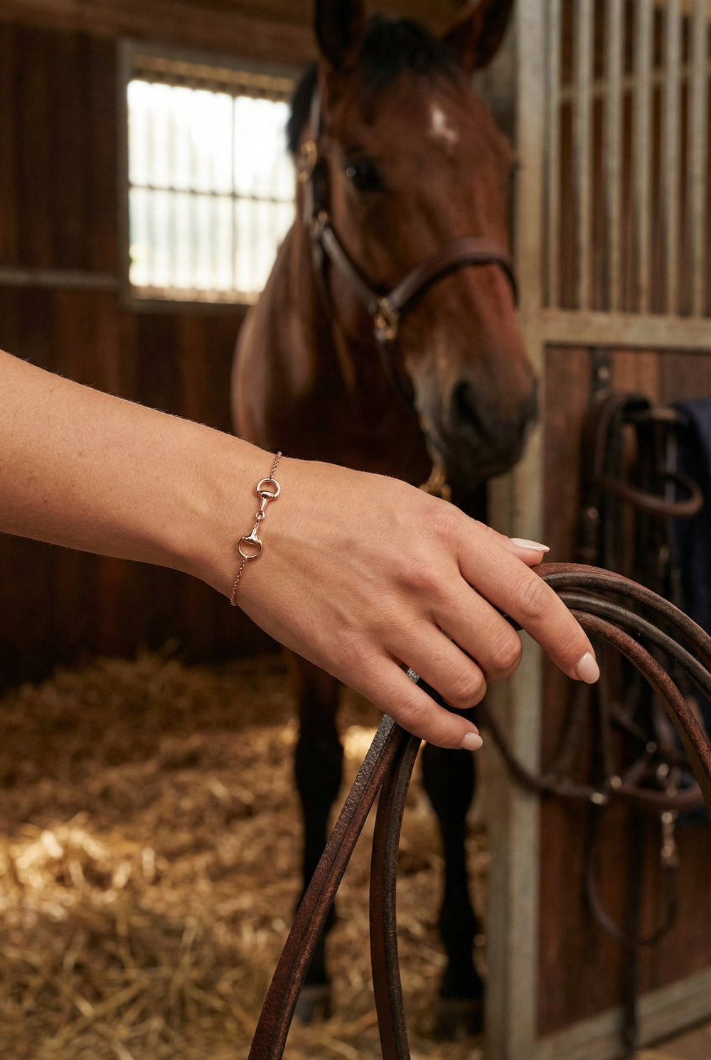 Bracelet - Snaffle bit - Rose gold