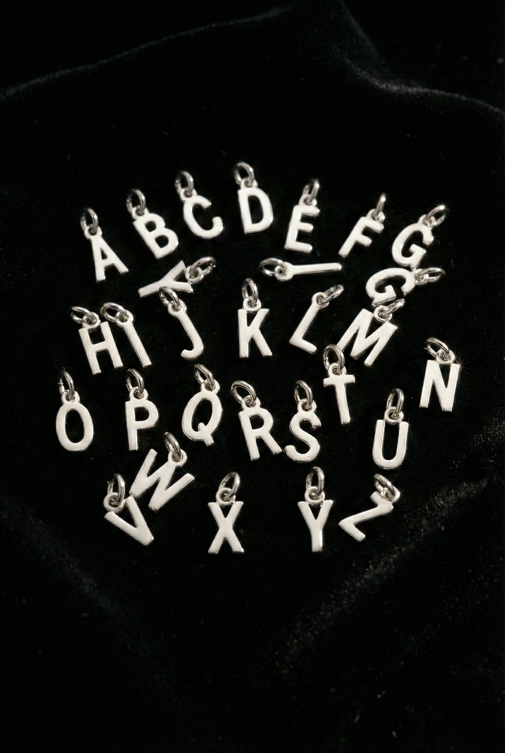 Charm - Buchstaben - Silber