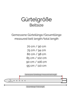 Vivaldi Gürtel - Black: Beige/Light Blue