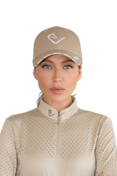 Heartbreaker Cap mit Logo Streifen - Beige