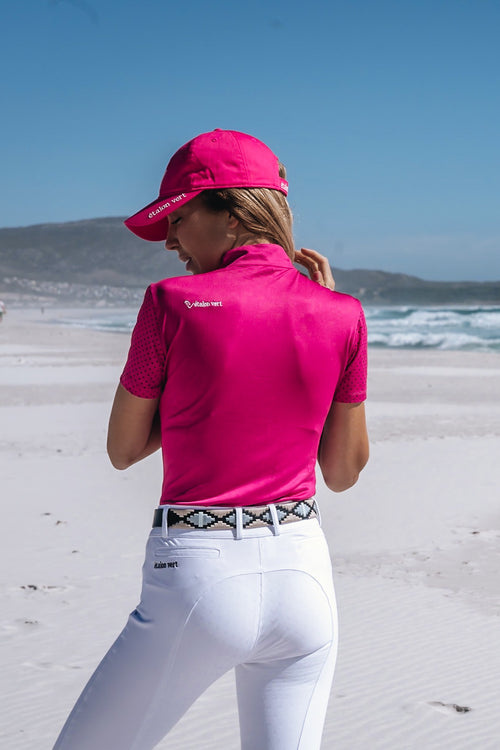 Funktionsshirt Star Gold Young Riders Kurzarm - Very Berry