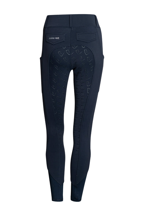 Negro 2.0 Thermo-Reitleggings Vollgrip - Navy